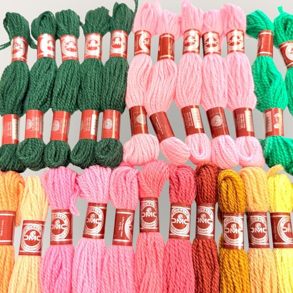 DMC Floralia Laine Divisible 5m Wool Tapestry Yarn Thread Lot of 45 - Picture 2 of 5